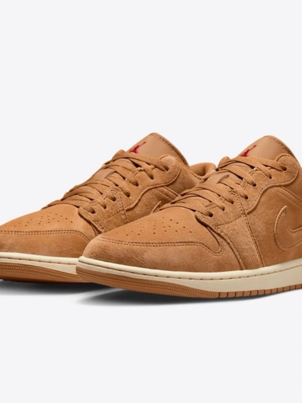 Jordan Air Jordan 1 Low SE Flax Varsity Red Muslin Suede HV4089-200 ⭐️